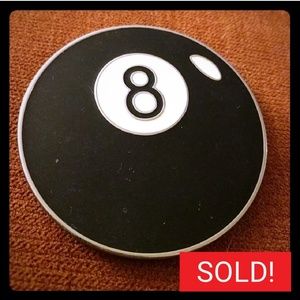 *SOLD* 8 ball belt buckle